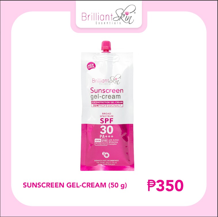 Brilliant Skin Sunscreen Gel-Cream 50g Premium Spf 21-30 Sunscreen