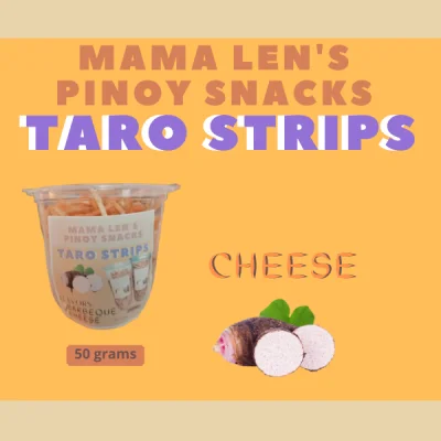 Taro Strips Cheese Flavor Aprox. 50 grams | Mama Lens Pinoy Snack Taro Strips | Crispy Taro Strips | Local Snack | Local Food
