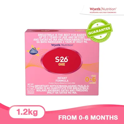 Wyeth® S-26® ONE Infant Formula for 0-6 Months Bag in Box 1.2kg x 1