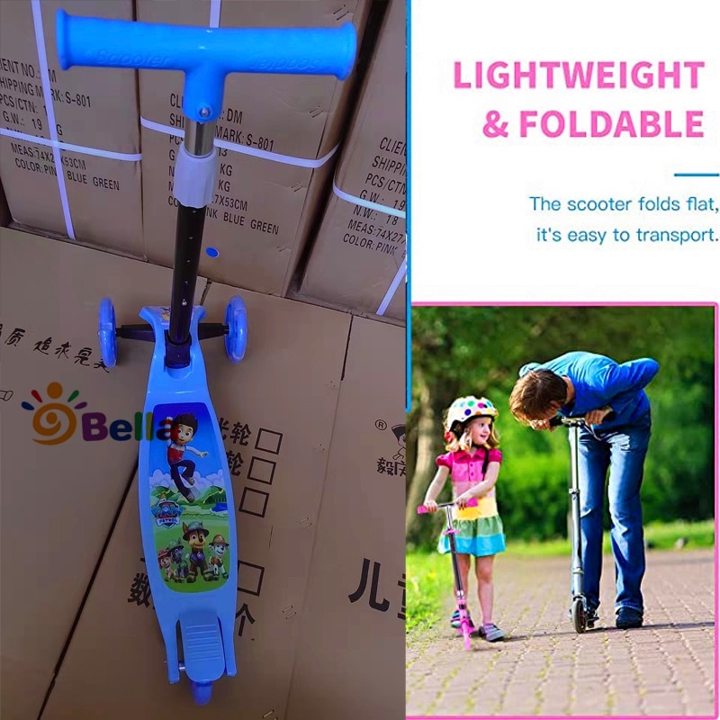 scooter for kids boy girl Foldable 3 wheel children's scooter