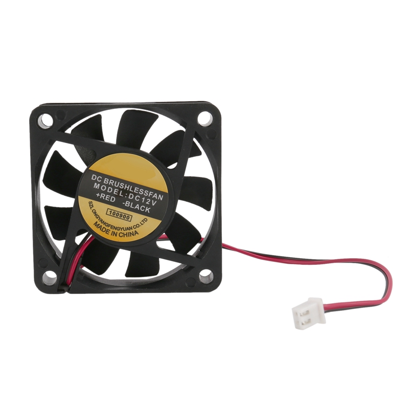 Dc 12v 2pins cooling fan 60mm x 15mm for pc computer case cpu cooler