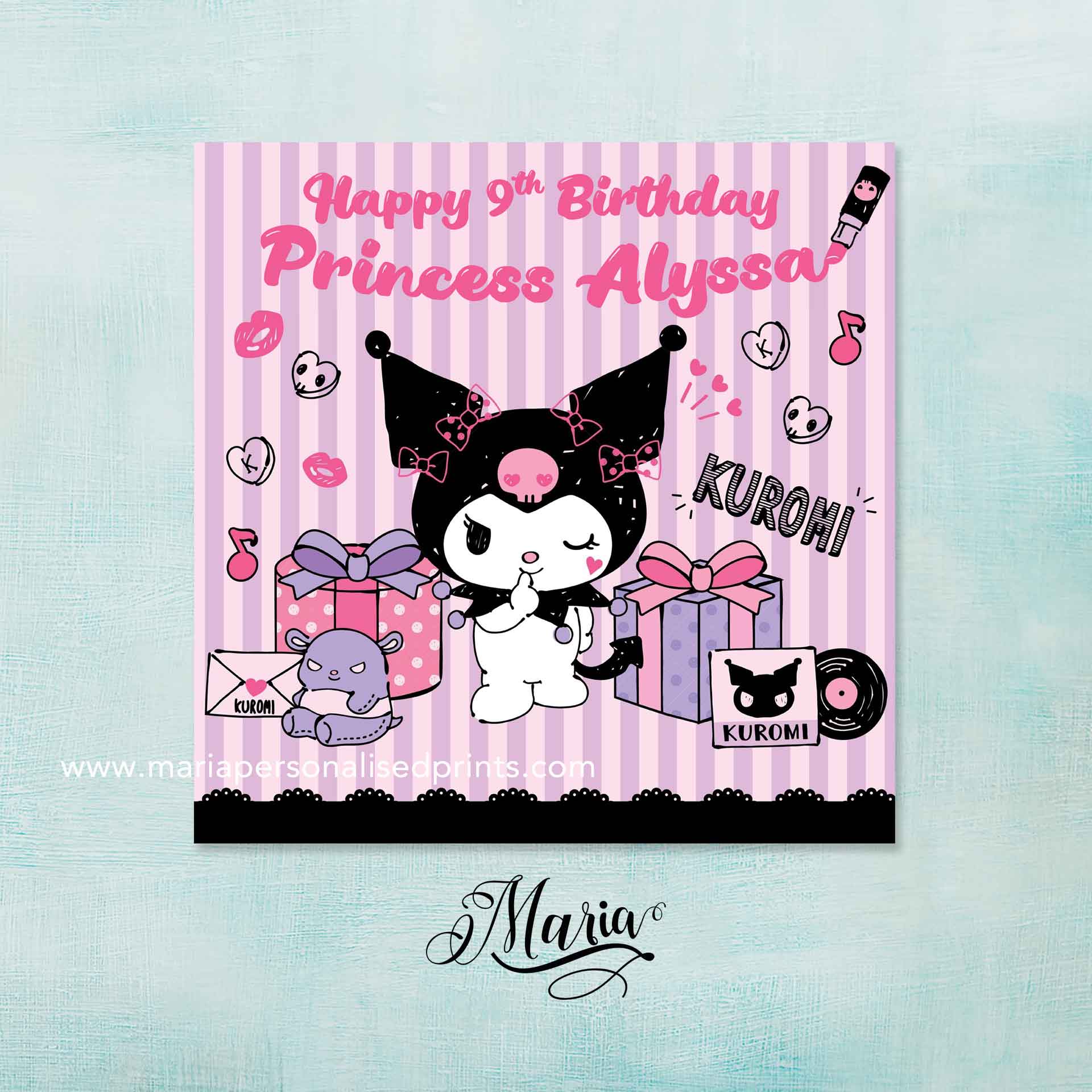 Kuromi Birthday Banner Backdrop | Lazada PH