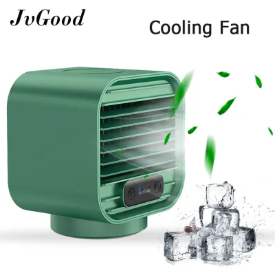 JvGood Portable Air Cooler Mini Small Air-conditioning Fans Air Cooling Fan Strong Mist Fan Humidifier Purifier Small Cooler USB Rechargeable Air Conditioner for Office Home Car