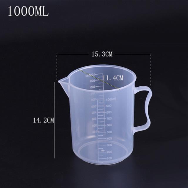 20ml / 30ml /50ml /300ml /500ml/1000ml Clear Plastic Graduated Measuring  Cup For Baking Beaker Liquid Measure JugCup Container From Goodcomfortable,  $0.14