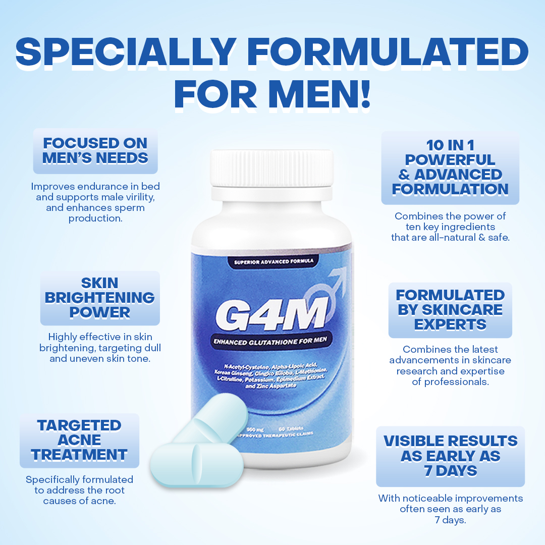 g4m glutathione G4M Glutathione for Men and Rose-C White Vitamin C Bundle