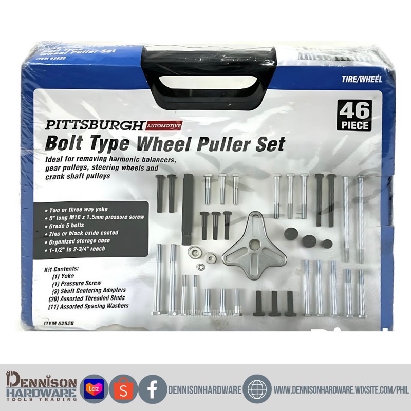 Pittsburgh bolt type wheel puller set Lazada PH