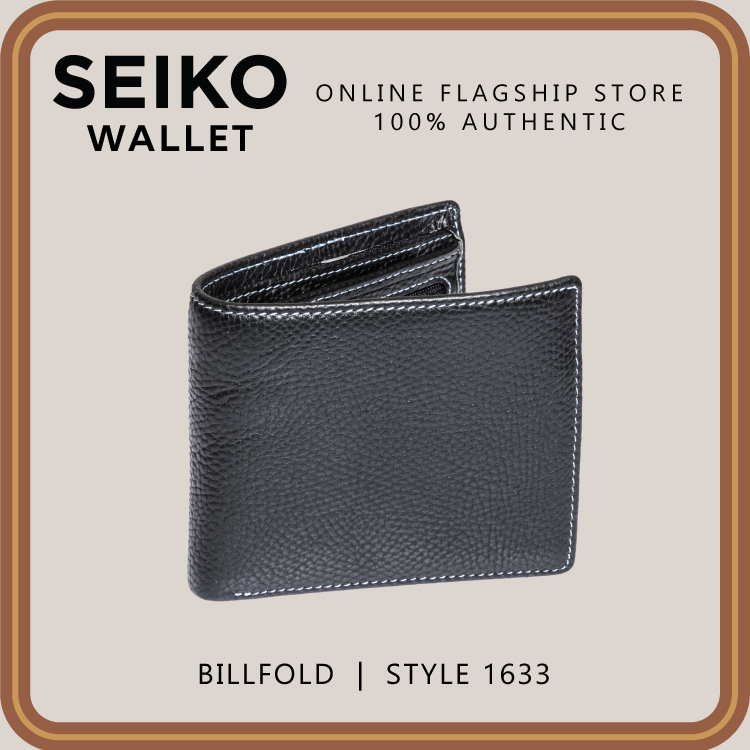 Seiko Wallet - Genuine Leather Billfold (With Flap & Coin Pocket) 1633 |  Lazada PH