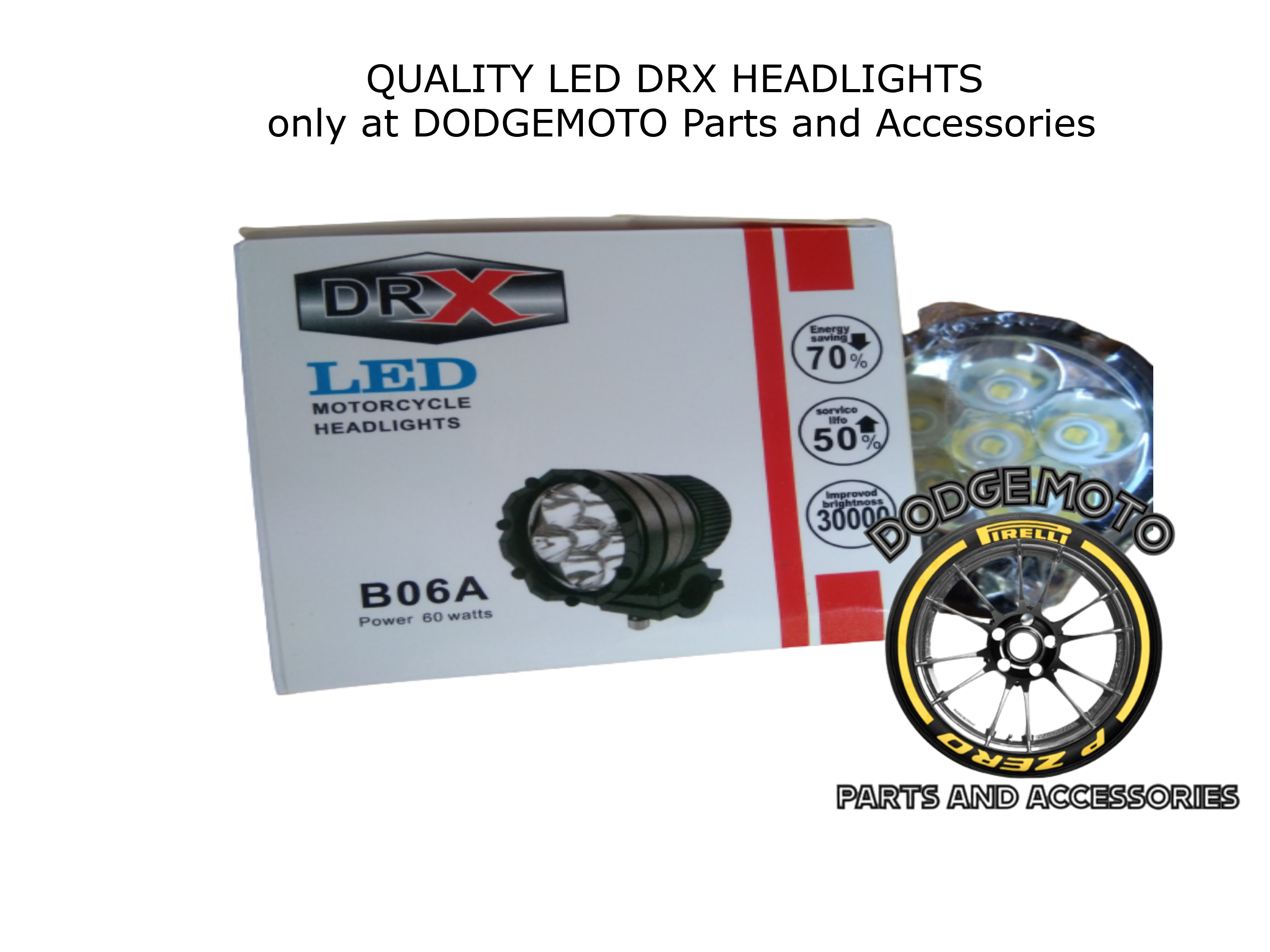 BLUEWATER DRX 60 WATTS LED LIGHTS FOR MOTORCYCLE Lazada PH