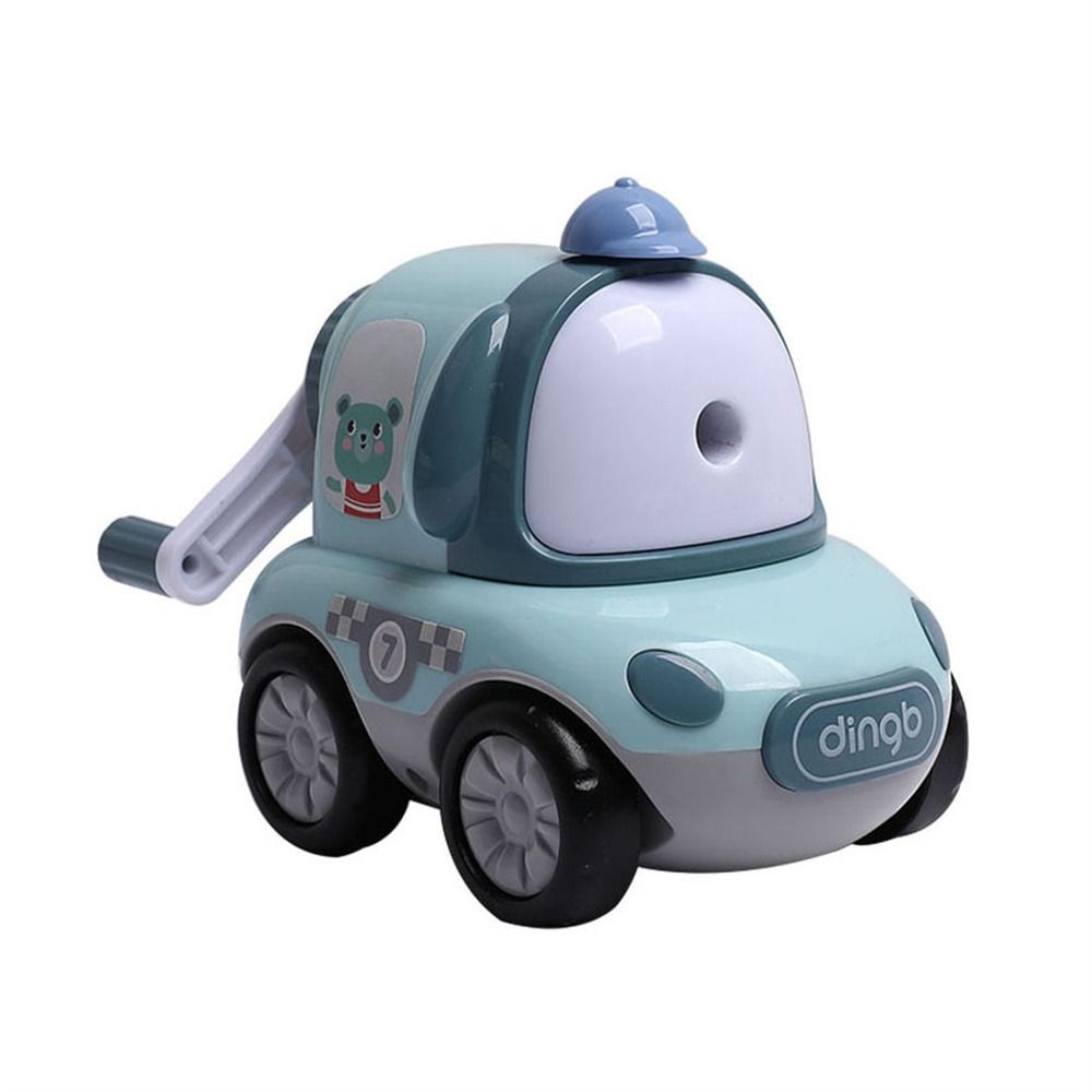 MMLUCK School Supplies Office Automatically Adjustable Cartoon Stationery Pencil Sharpener Manual Pencil Sharpeners Hand-cranked Car Pencil Sharpener