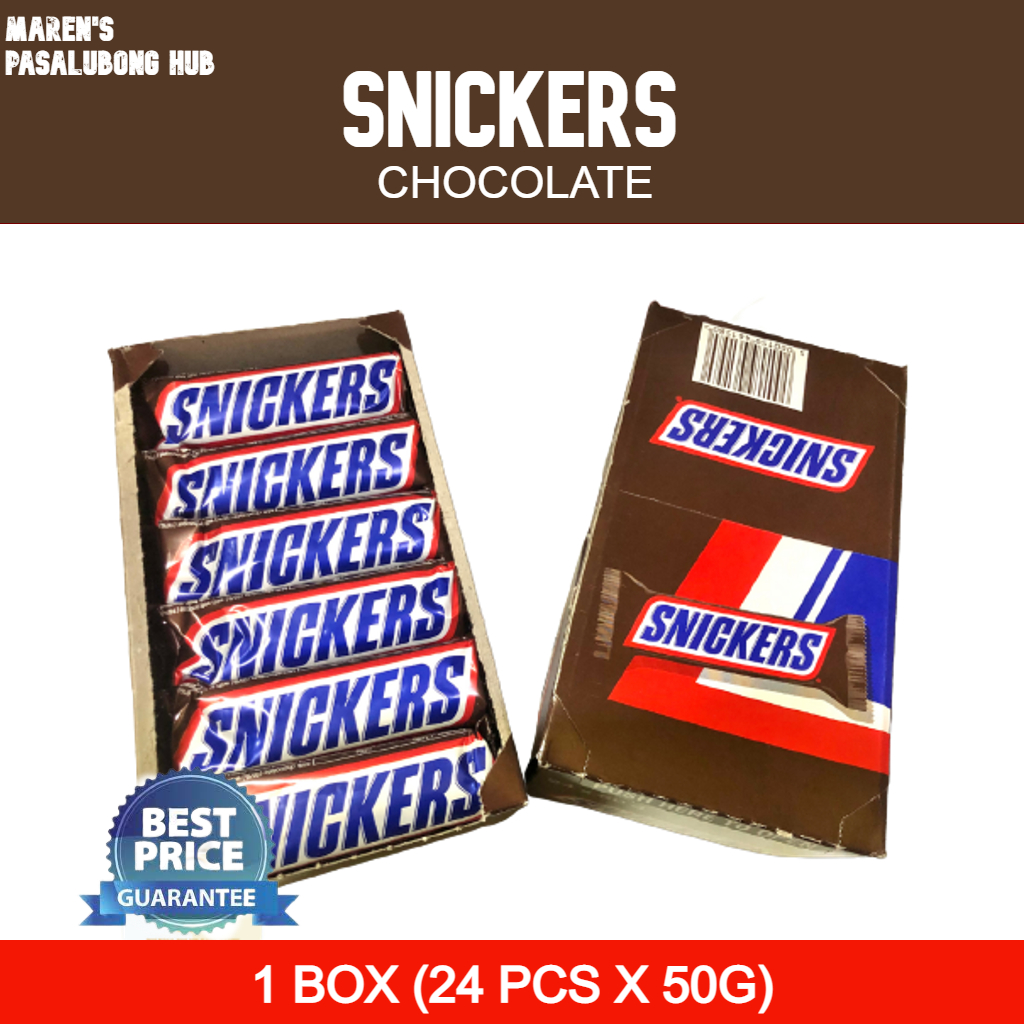 Snickers 1 Box 24pcs X 50g Mars 1 Box 24 Pcs X 50g Lazada Ph