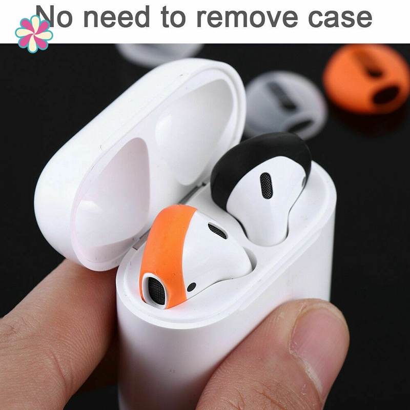 Yida 1 Pair Anti Slip Earbud Silicone Cover Case Earphone Tips For Apple Airpods Qiaon Lazada Singapore