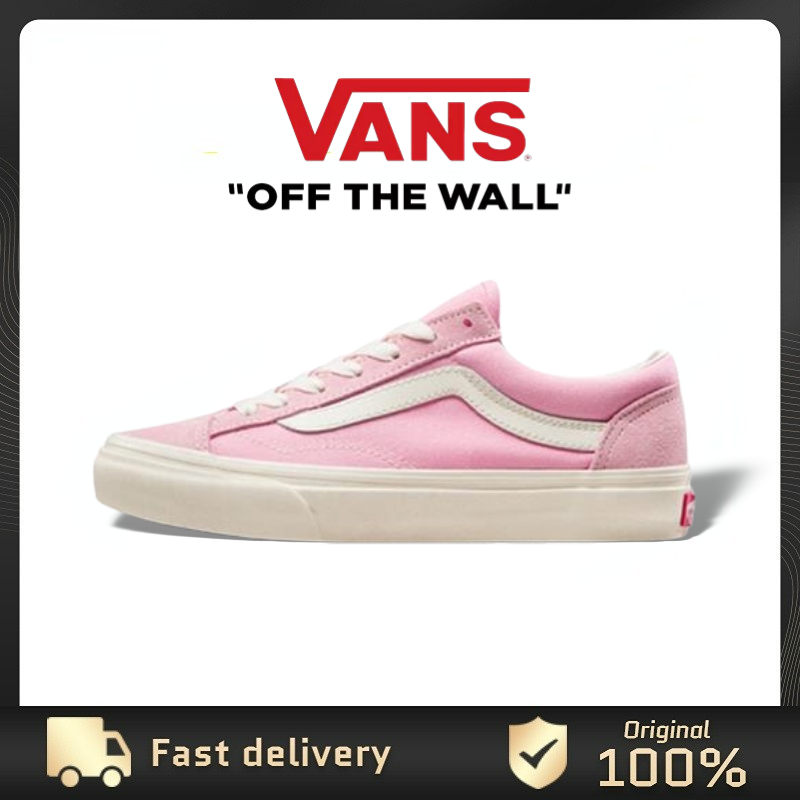 Pink vans hot sale running shoes