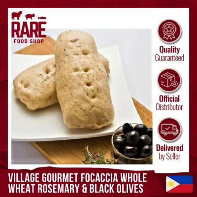 Village Gourmet Focaccia Whole Wheat Rosemary & Black Olives