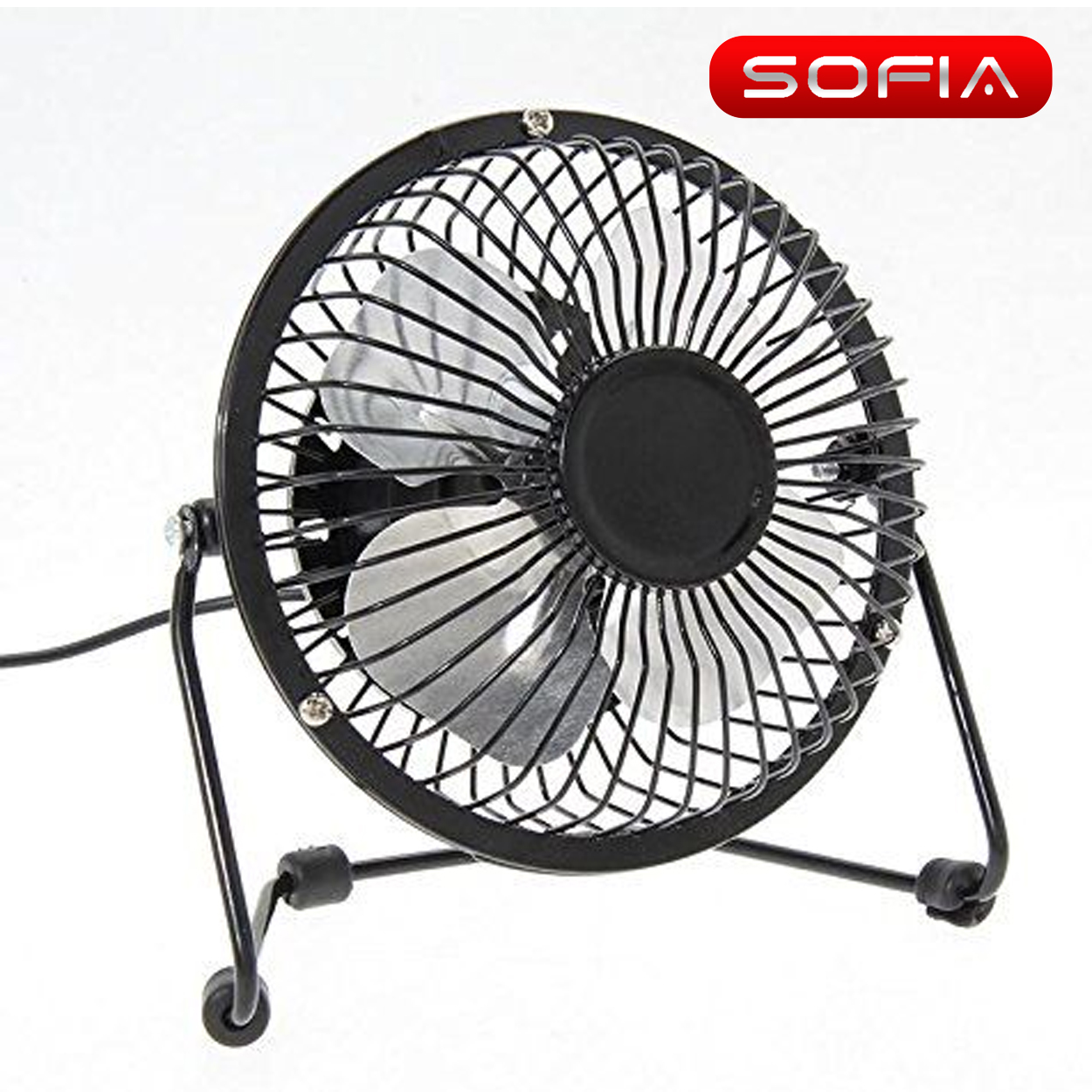 (k) Sofia Metal Desk Fan-Glamouric Small Table Fan 4 Inch Mini Portable ...