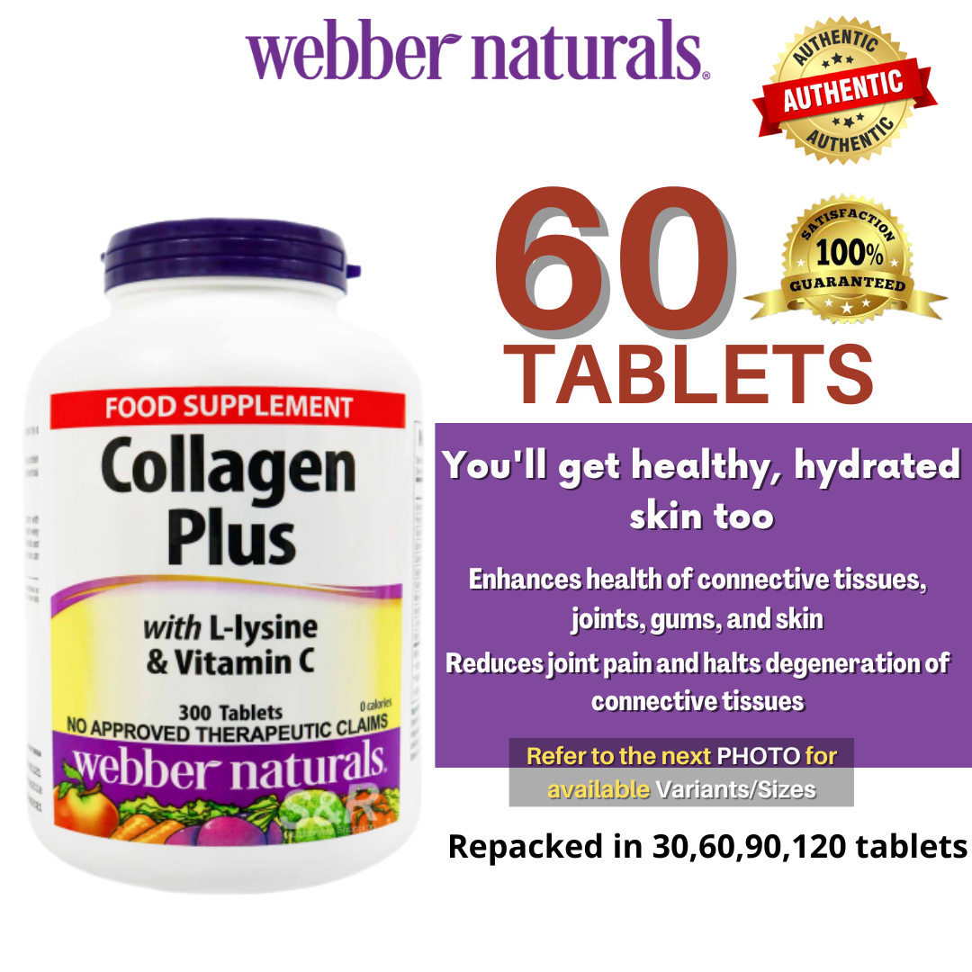 60 Tablets ber Naturals Collagen Plus with Llysine and Vitamin C