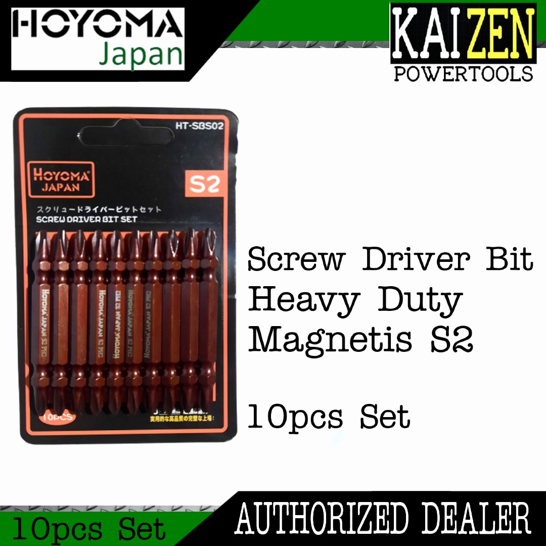 HOYOMA Screw Driver Bit Set 10Pcs S2 Steel Heavy Duty Lazada PH