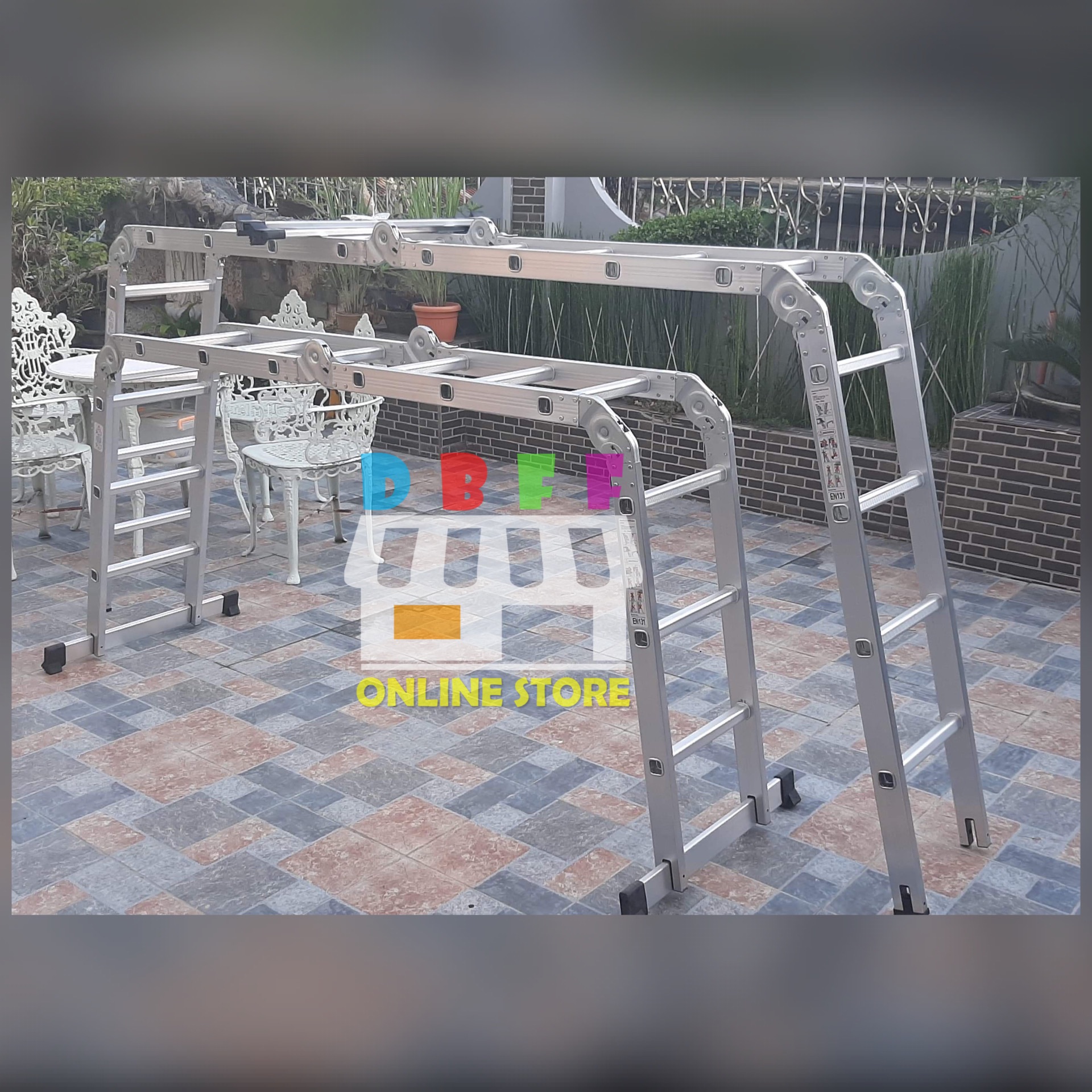 20 STEPS Multipurpose Hagdan Alluminum Ladder HEAVY DUTY Lazada PH