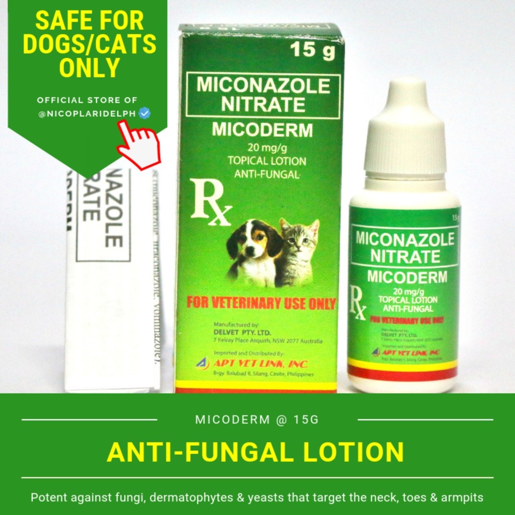 Micoderm Anti fungal Ear and Lotion to Treat Fungi Yeast Ringworms on ...