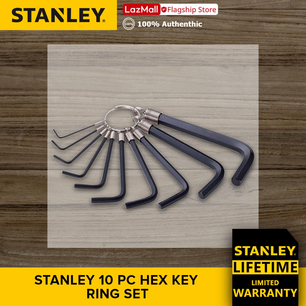 Stanley Hex Key Set Ring 10Pc 1.5mm10mm [Lifetime Warranty] Lazada PH