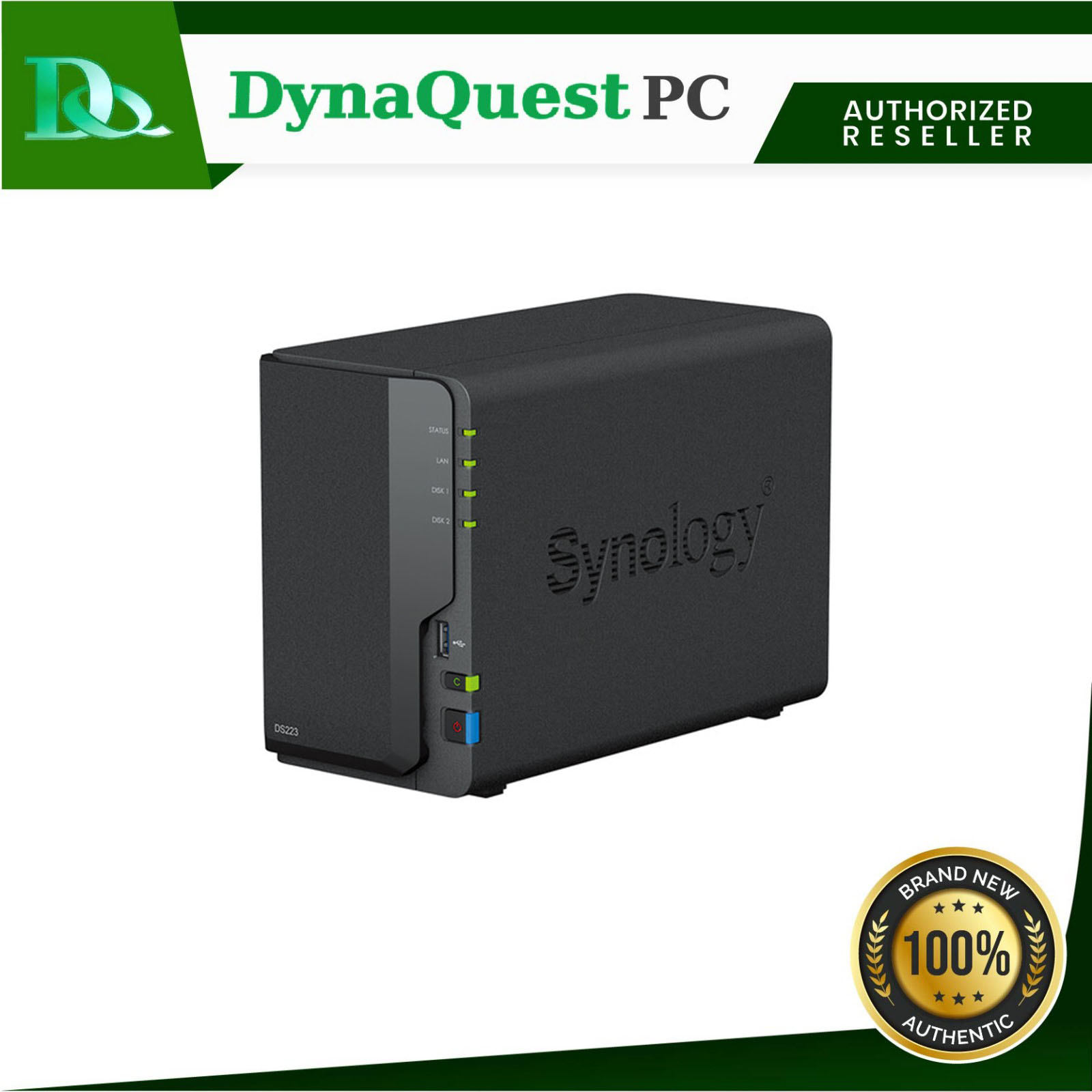 SYNOLOGY DS223 DISKLESS SYSTEM 2-BAY NAS