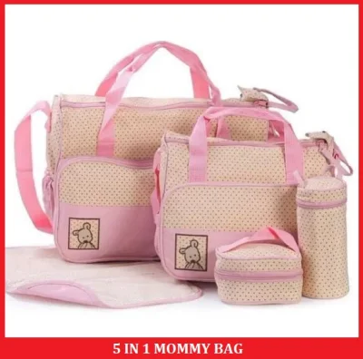 KNK888 5 IN 1 Big Size Adult Baby Diaper Bags Mommy Baby Bags for Mothers