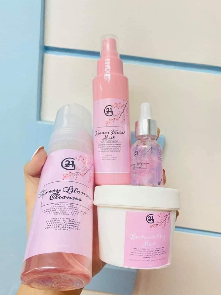 sakura skin care set