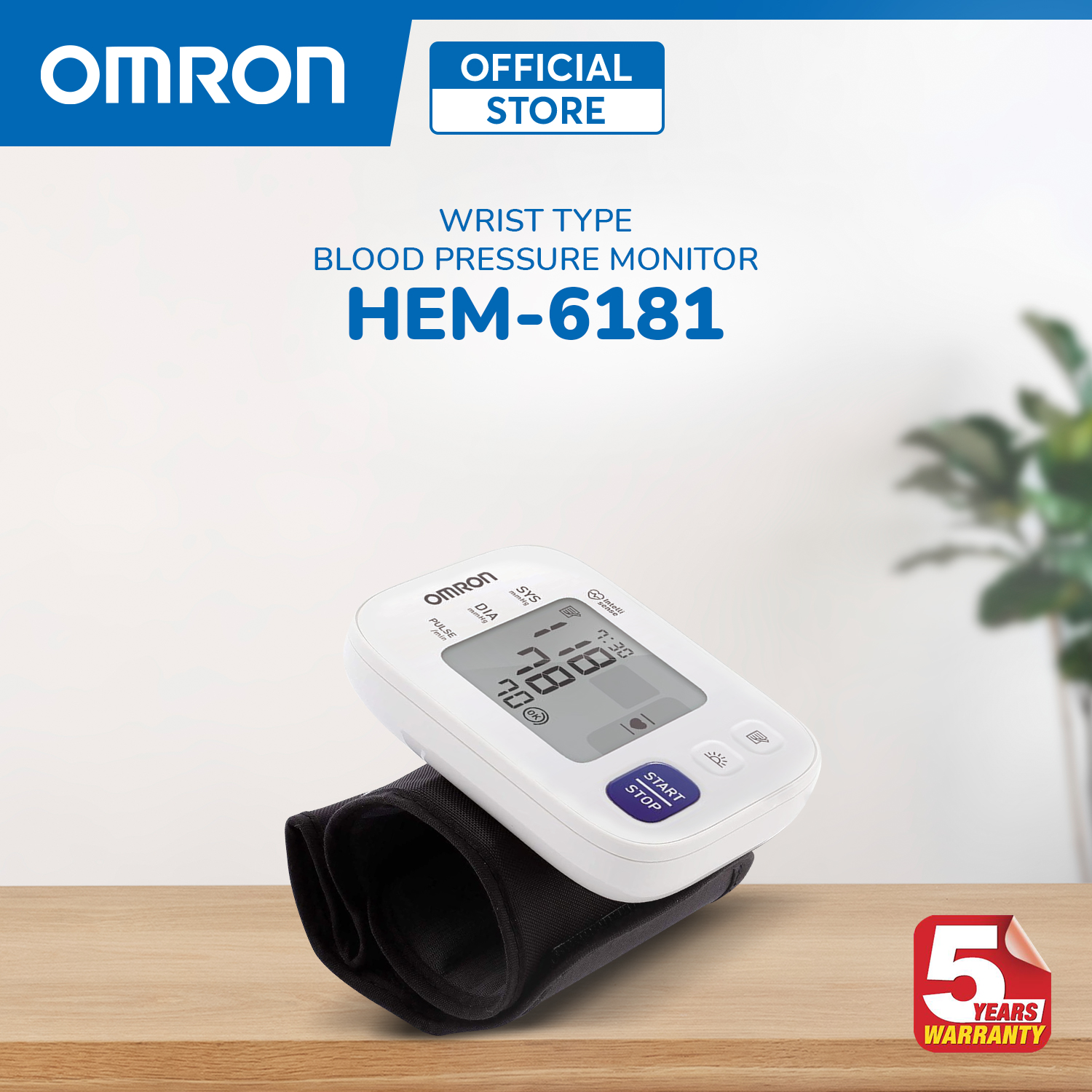 OMRON, Wrist Blood Pressure Monitor HEM 6181