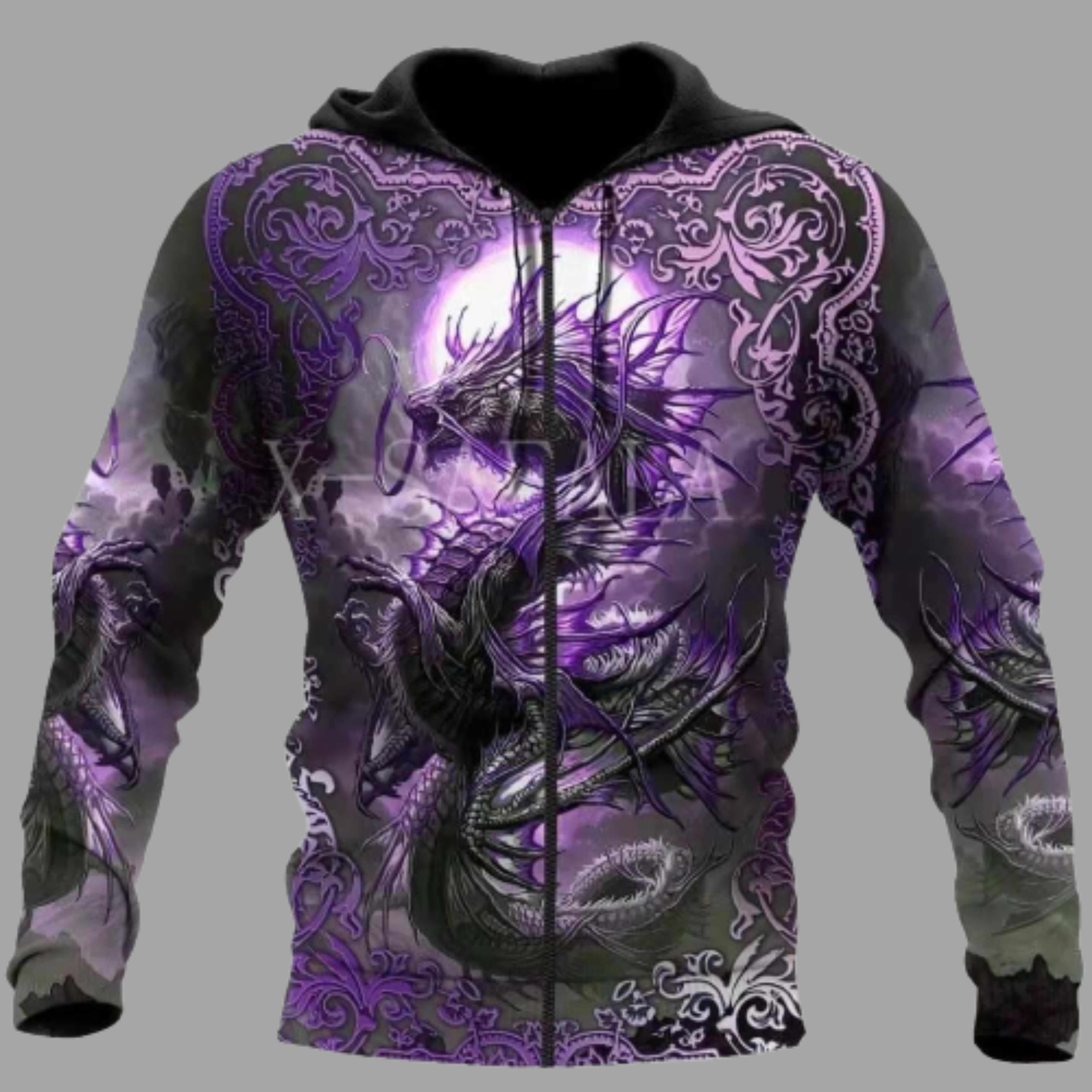 Fashion Purple Dragon 3D Digital Animal 