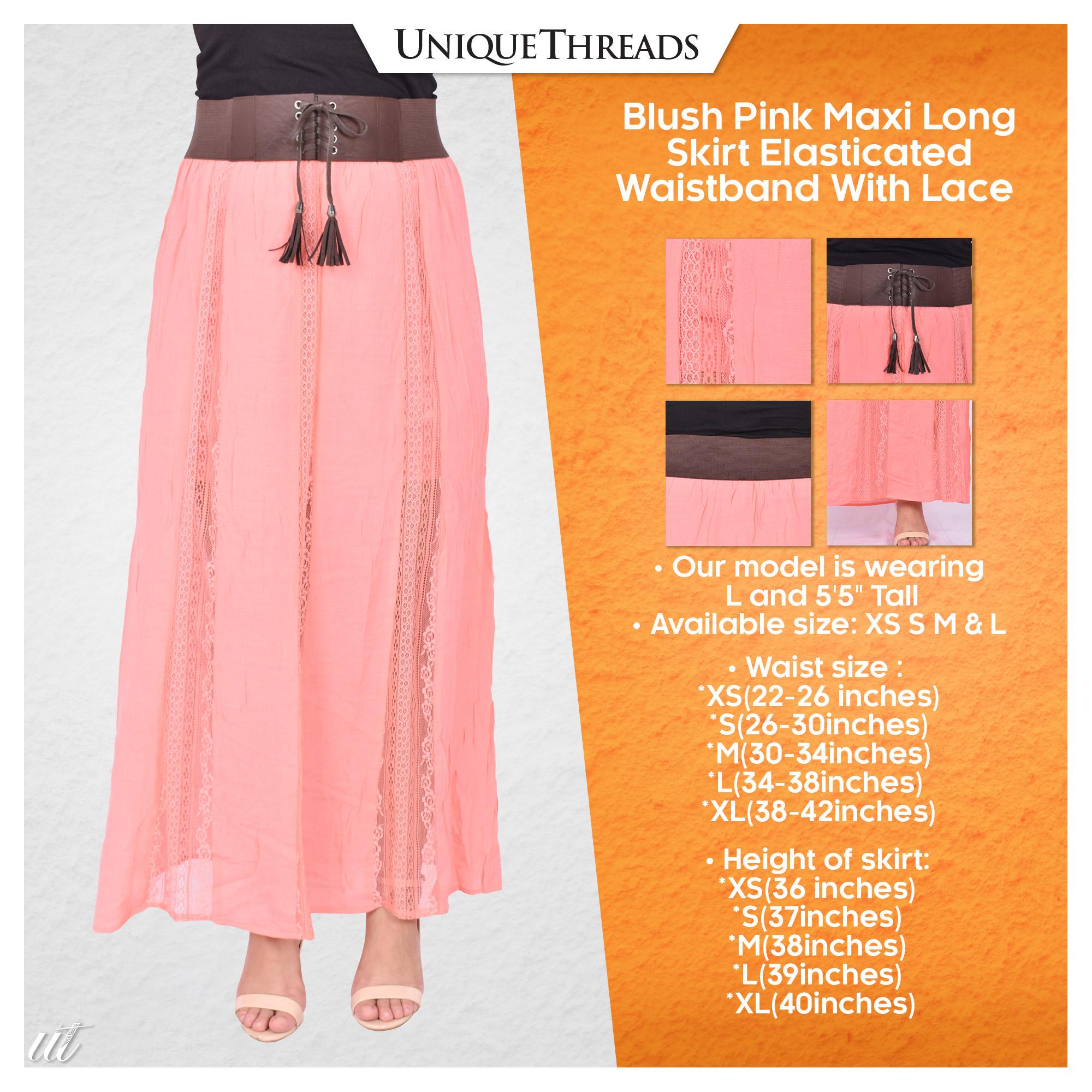 long skirt pink