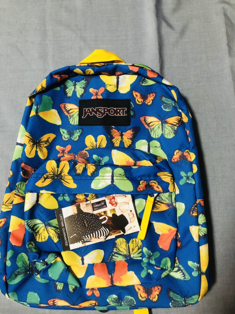 JanSport Superbreak Backpack BUTTERFLY DESIGN 1 Lazada PH