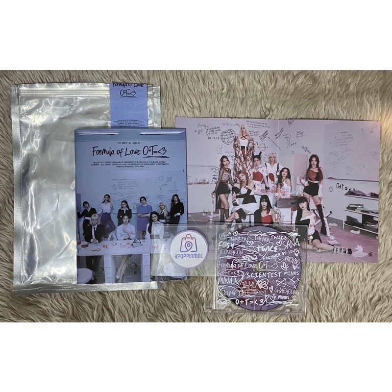 E A Restock Twice Fol Formula Of Love Result File Unsealed Album Poster Pob Nayeon Momo Sana Mina Lazada Ph
