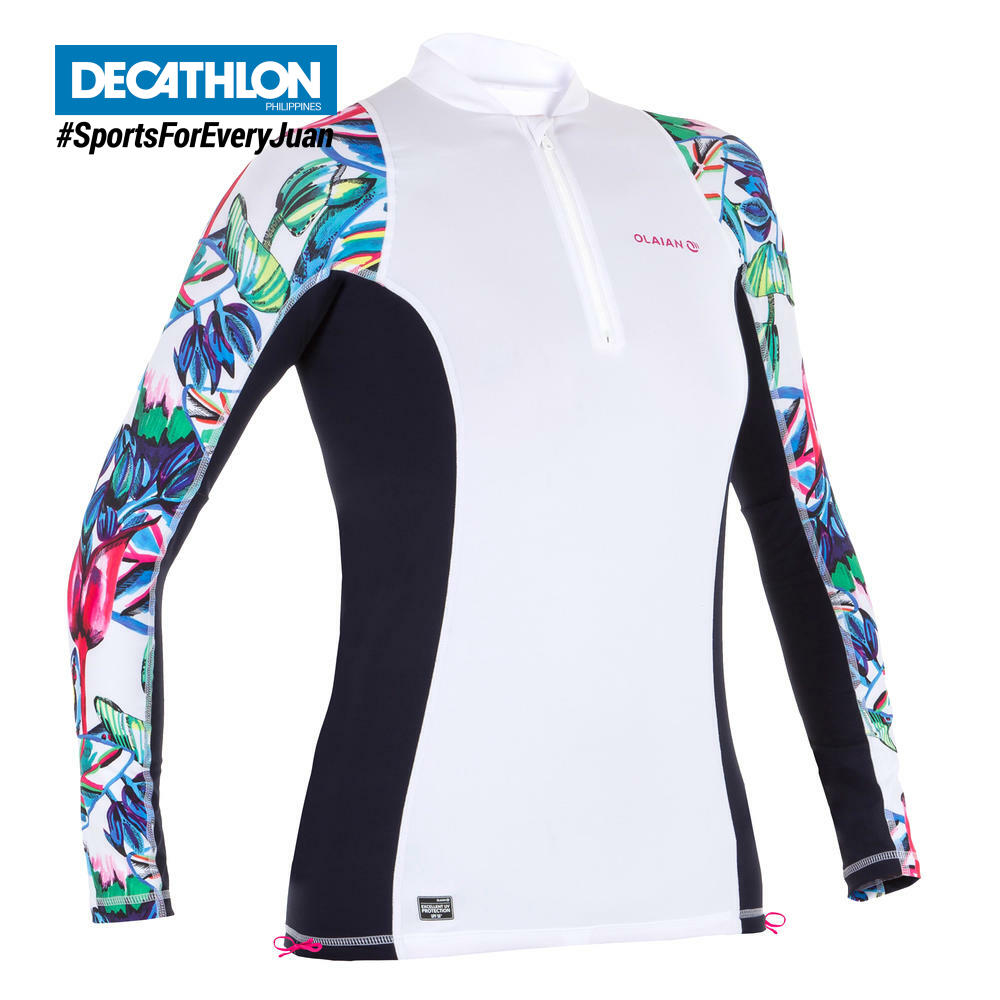 Decathlon Olaian Women's Rash Guard 500 LS | Lazada PH