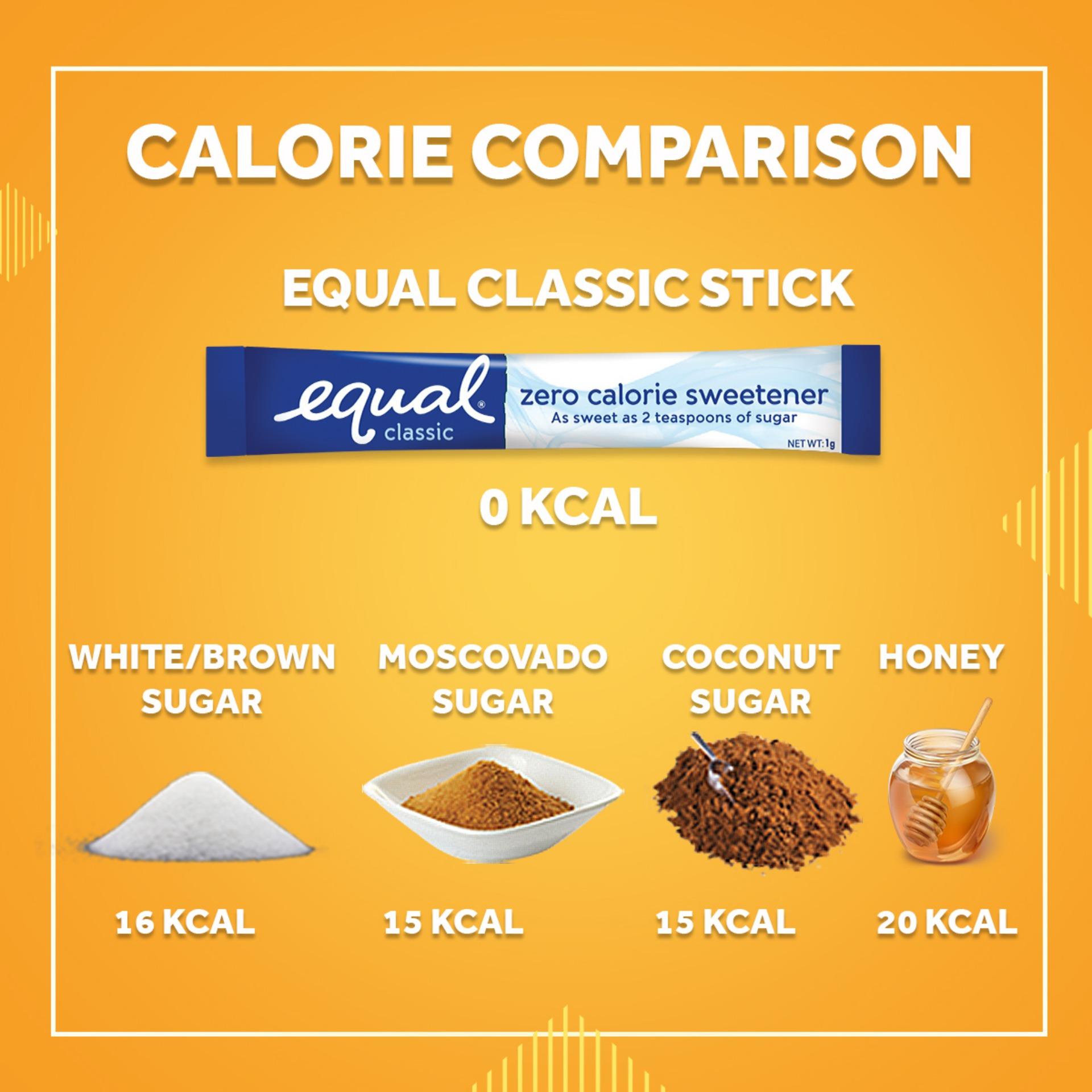 EQUAL Classic 2 boxes x 50 Sticks, 0 Calorie Sweetener Sticks,Sugar