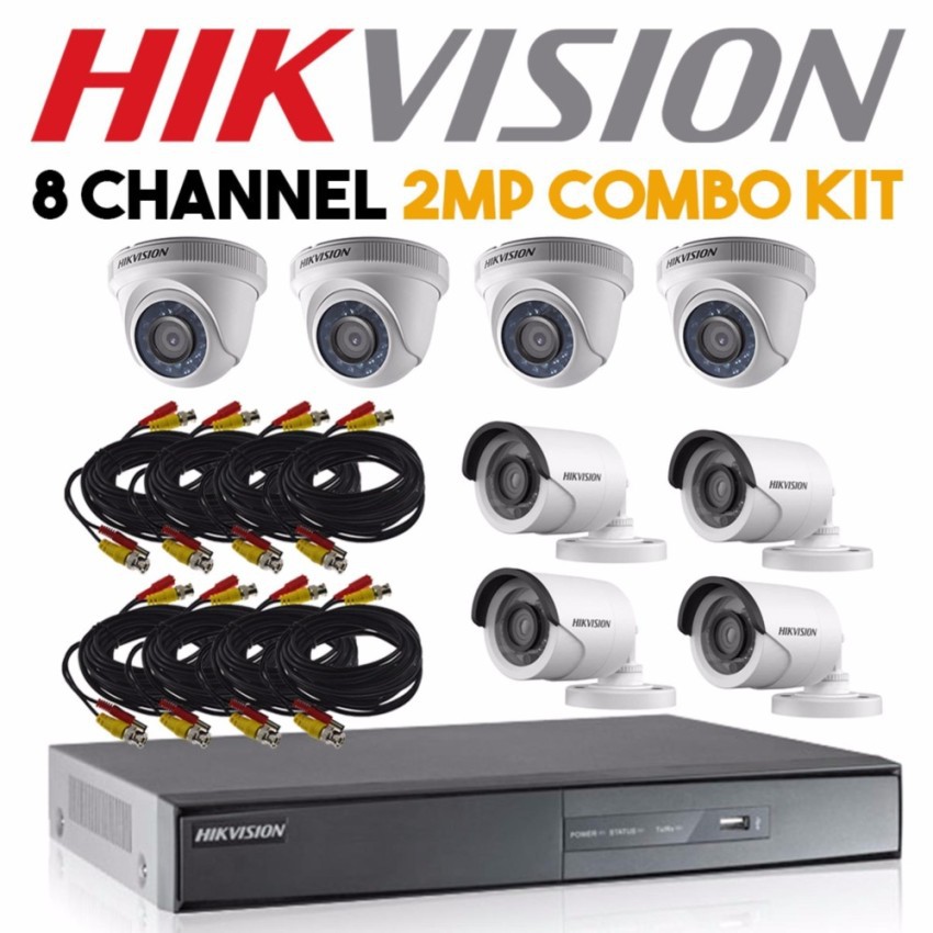 PROMO Hikvision 8 Channel 2 Megapixel 1080p Turbo CCTV Kit with Online ...