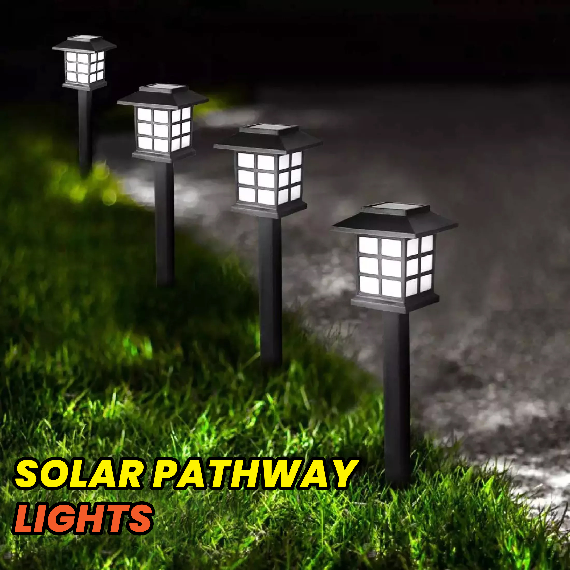 Color Changing Solar Lights Qoosea Solar Garden Lights 4-Pack - Color Changing LED Outdoor Lights With 2 Lighting Modes Flower Garden Decorations