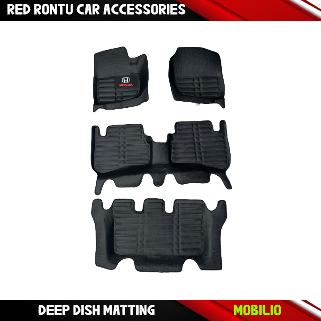 Honda Mobilio/ BRV Premium Diamond Deep Dish Matting Car Floor
