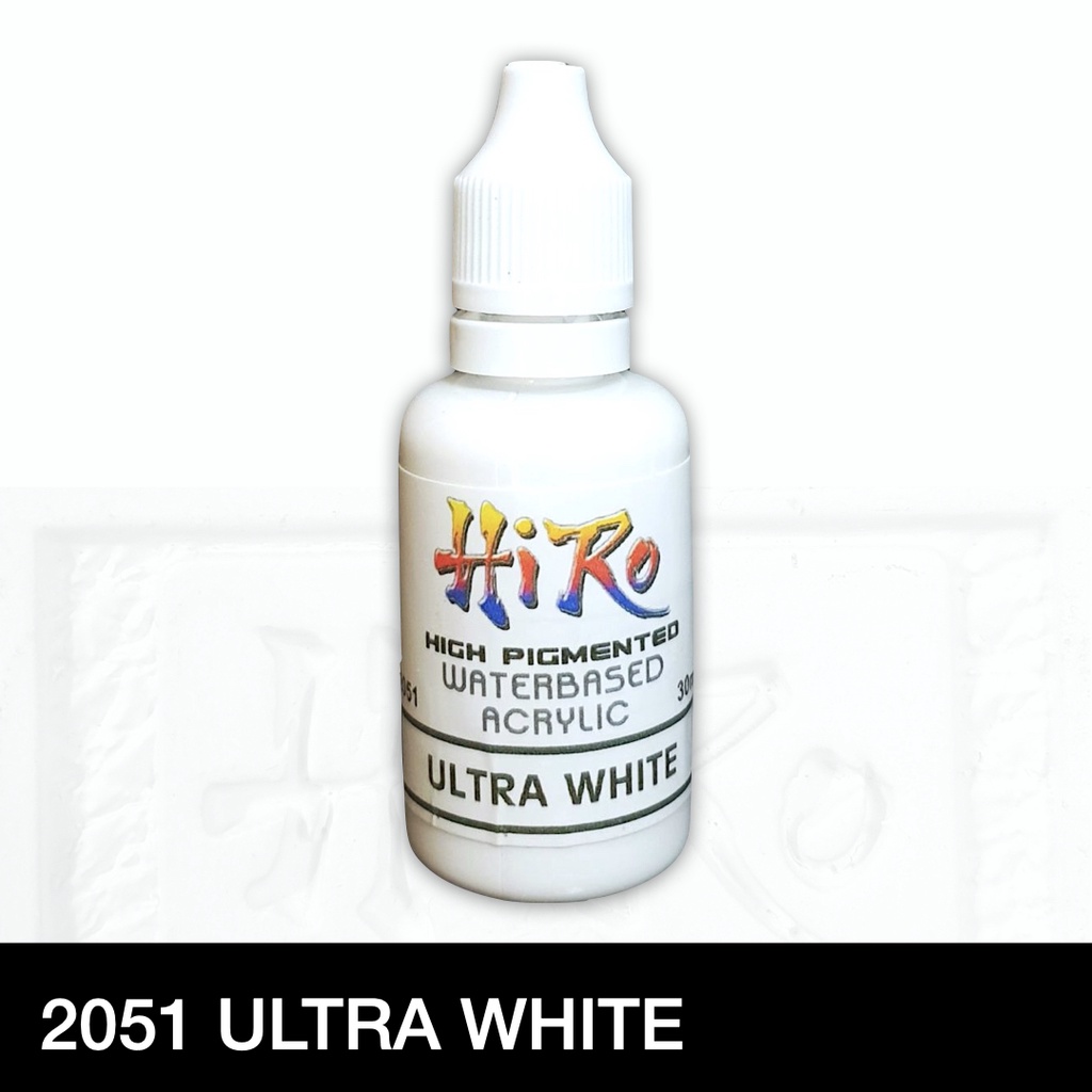 White - Light Gray Colors by Hiro Paints Waterbased Acrylic Hobby Paint ...