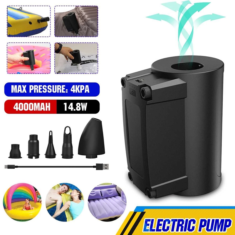 Wireless Electric Air Pump Portable Inflatable Compressor for Mattress