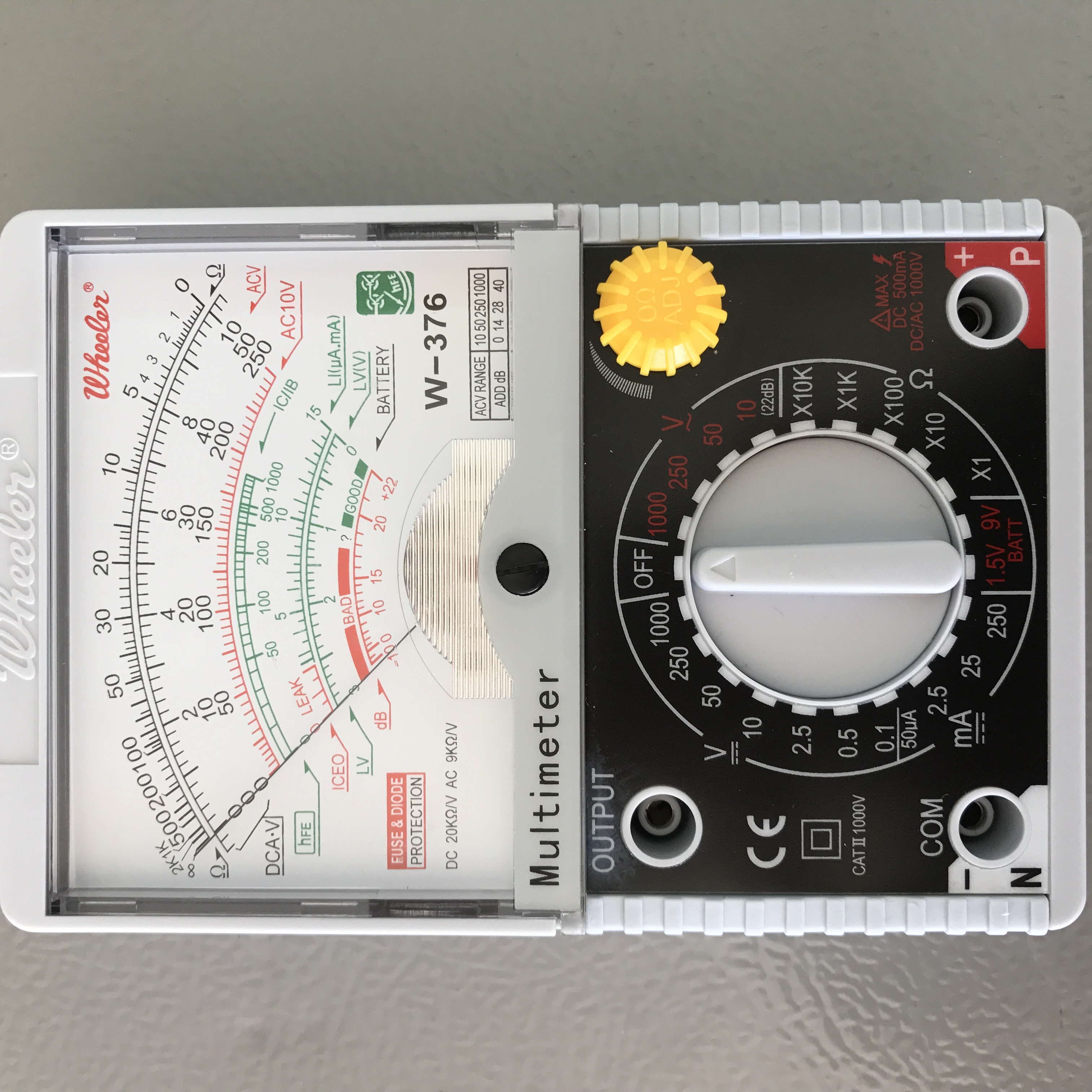 Original Wheeler Analog Multitester Tester W376 Multimeter Lazada PH