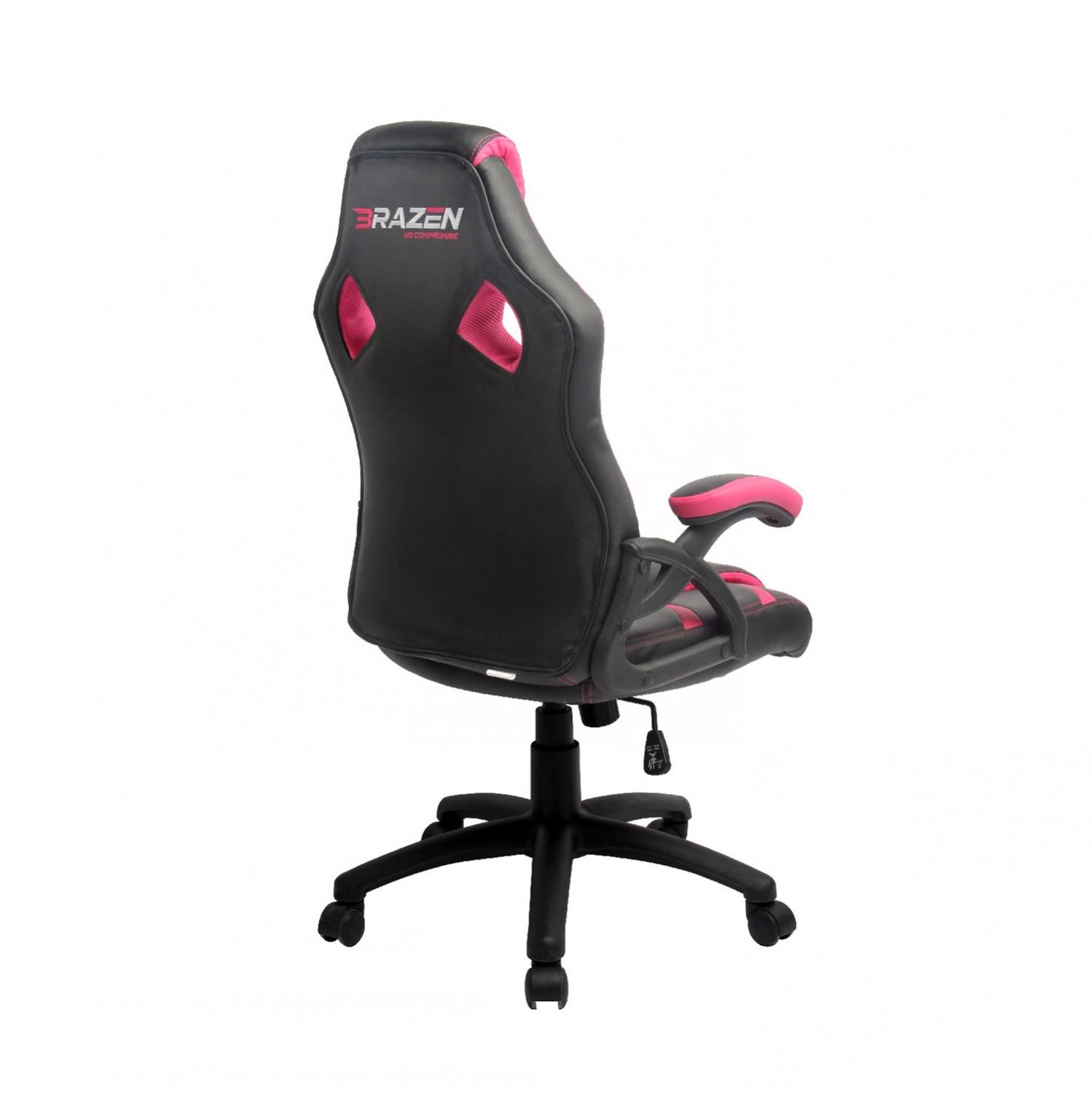 BraZen Puma PC Gaming Chair Black/Pink review and price