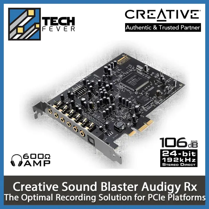 Creative Sound Blaster Audigy Rx Pcie Rx 7 1 Sound Card With High Performance Headphone Amp Lazada Ph