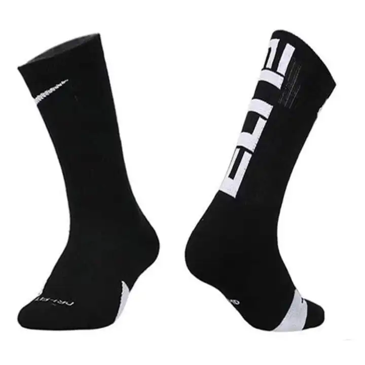 black and white elite socks