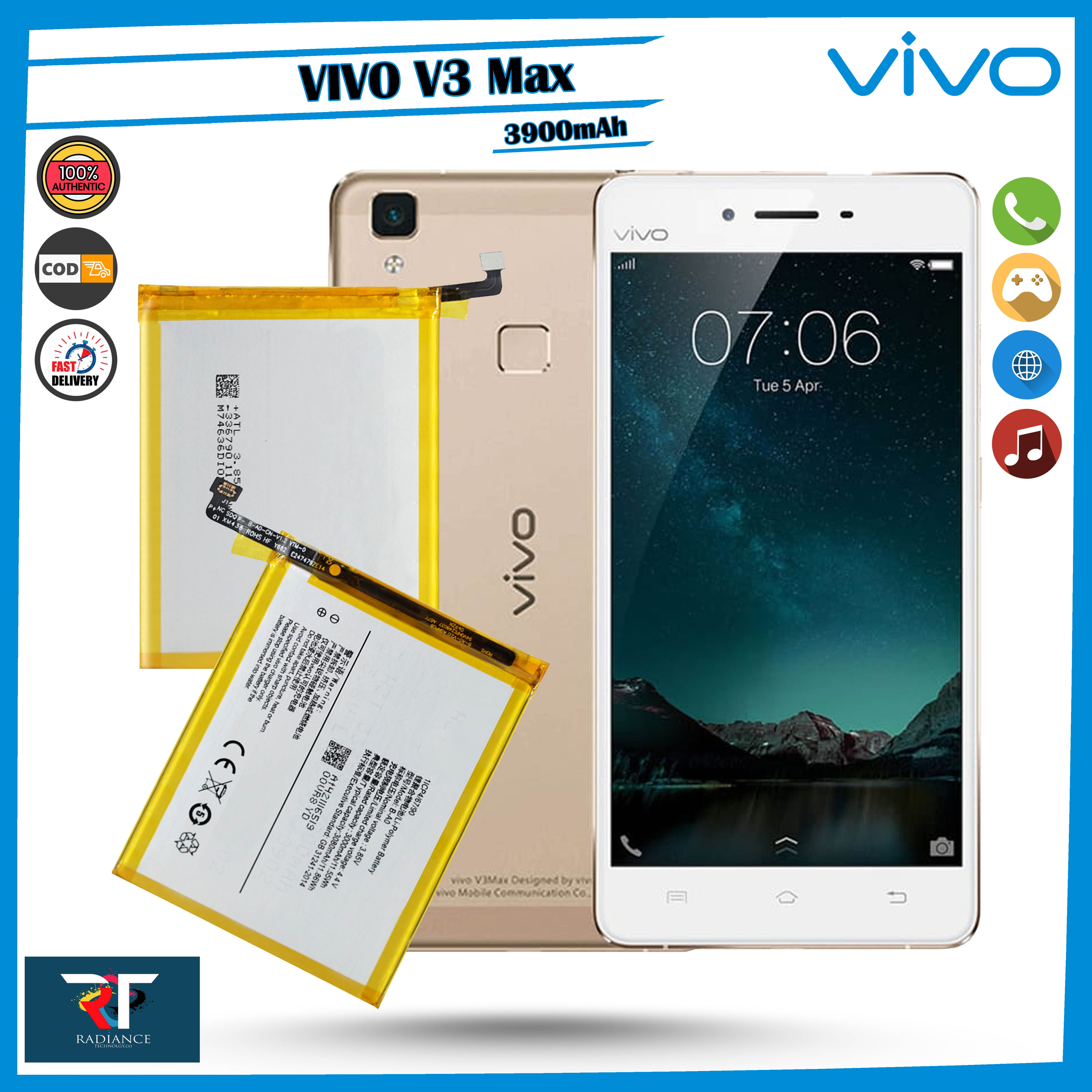 VIVO V3 Max Battery (100 Original) Model BA0 3900mAh Lazada PH