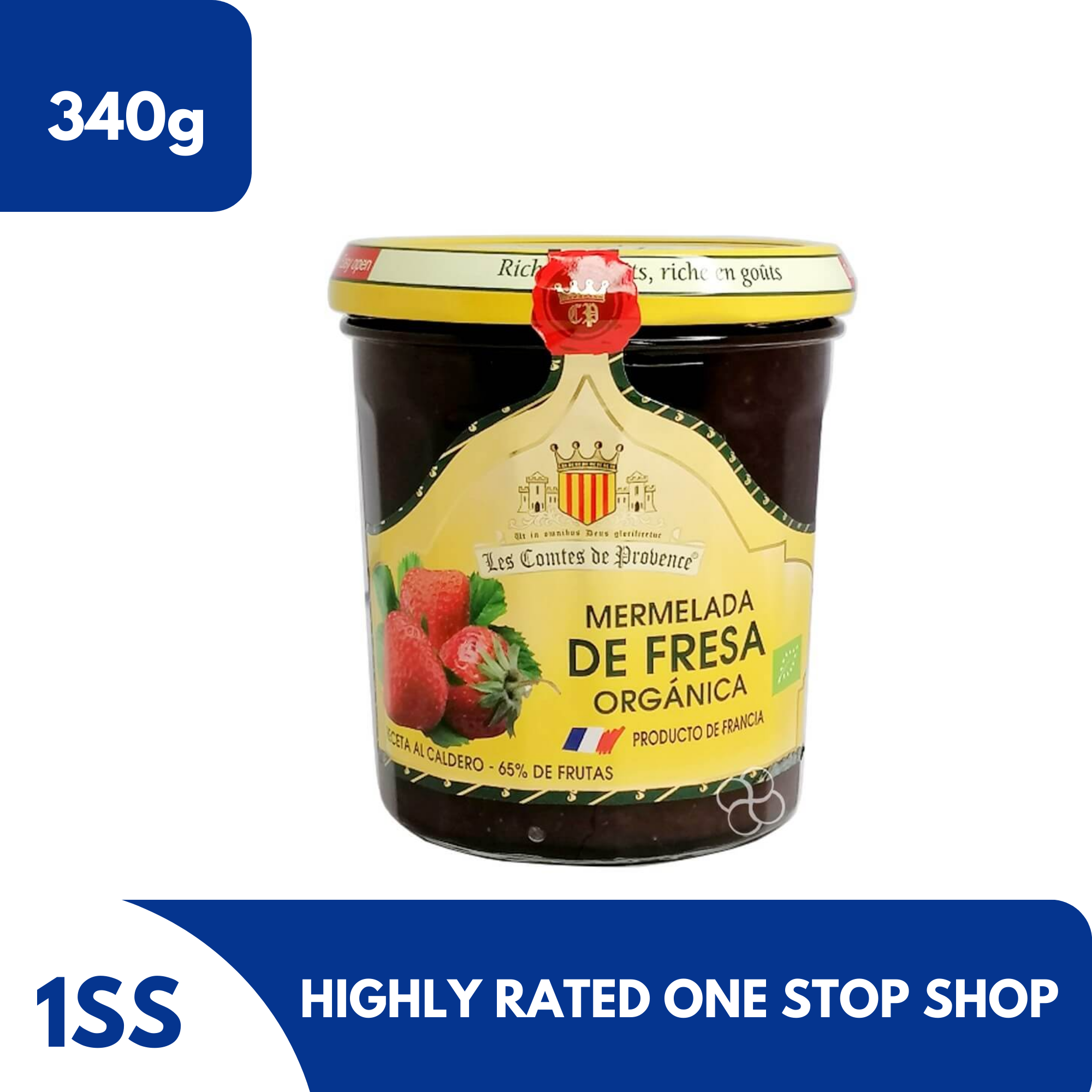 Les Comtes de Provence Organic Strawberry Jam, 340g Lazada PH
