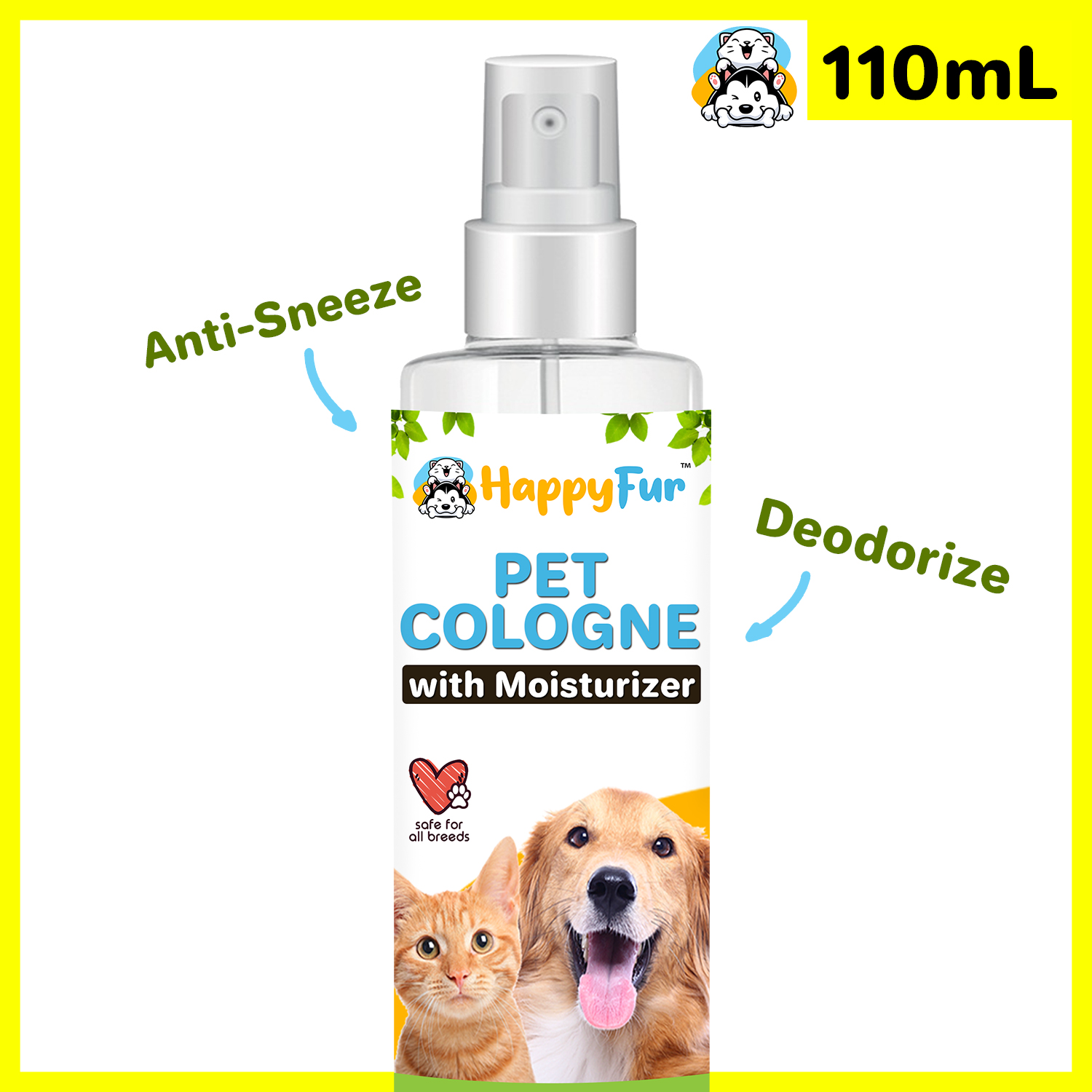 Pet Cologne with Moisturizer HAPPY FUR Cat Dog Cologne Lazada PH