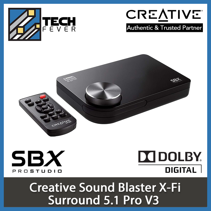 Creative Sound Blaster X Fi Surround 5 1 Pro V3 Usb Sound Card For Computers And Laptops Lazada Ph