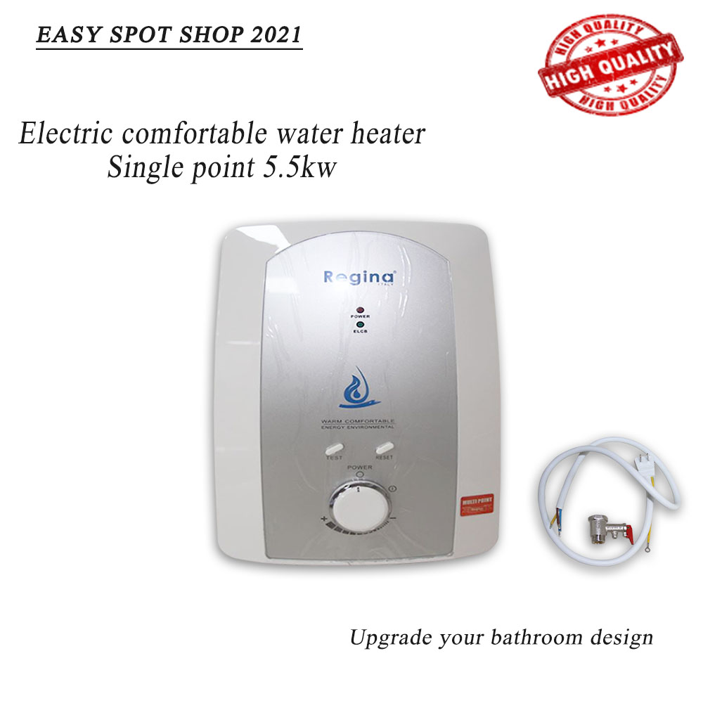 REGINA BATHROOM ELECTRIC COMFORFORTABLE WATER HEATER SINGLE POINT 5.5KW