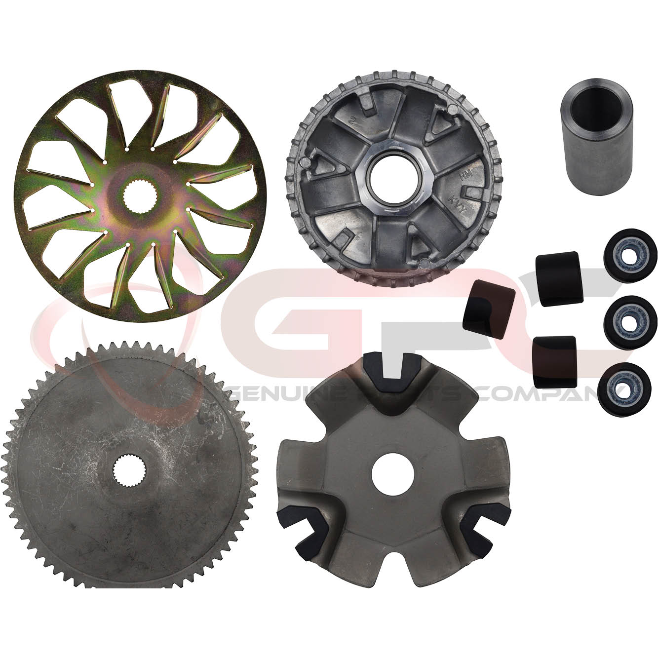 GPC CVT Complete Front Drive Face / Driven Face Pulley Set for Honda