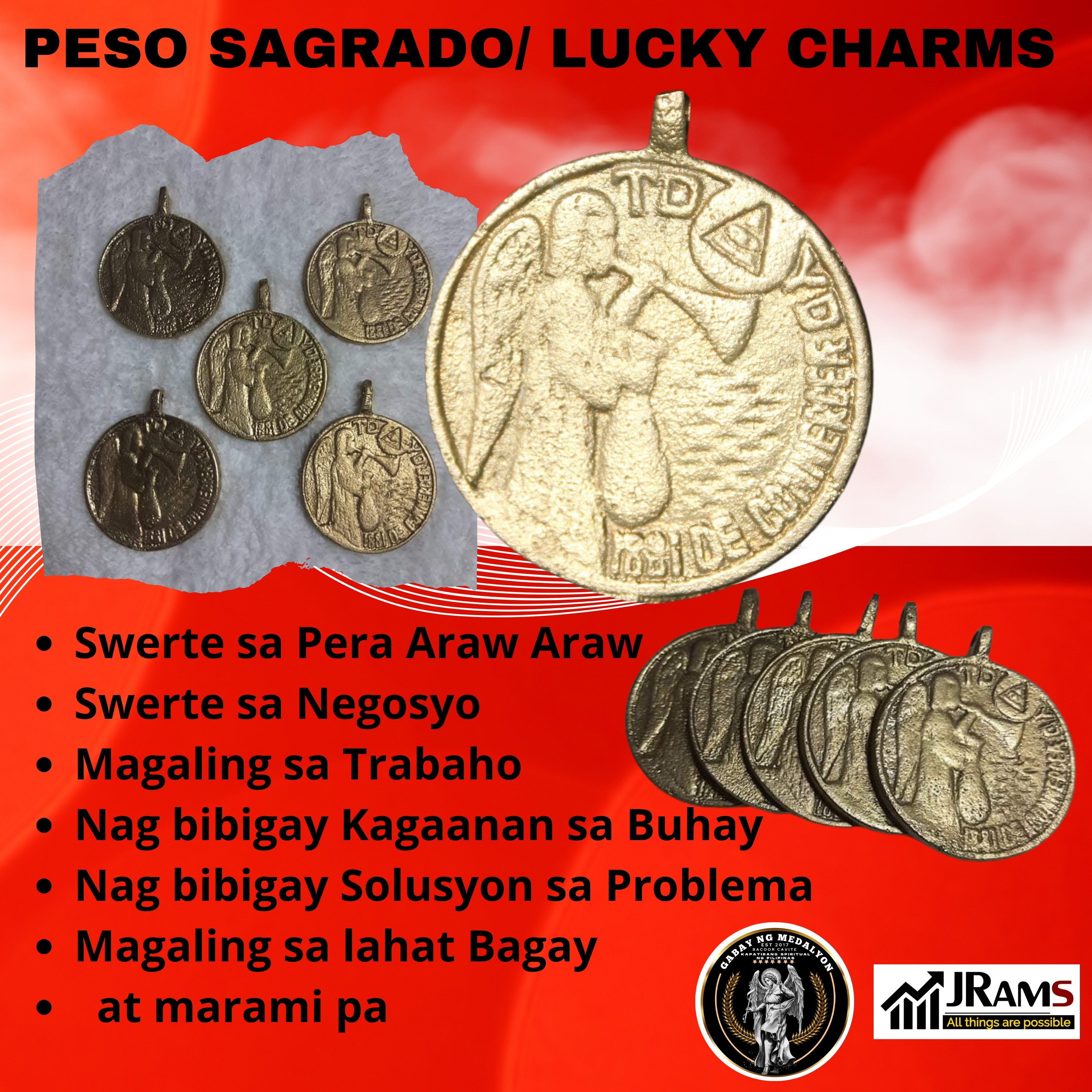 Peso Sagrado Medal Lucky Charms | Lazada PH