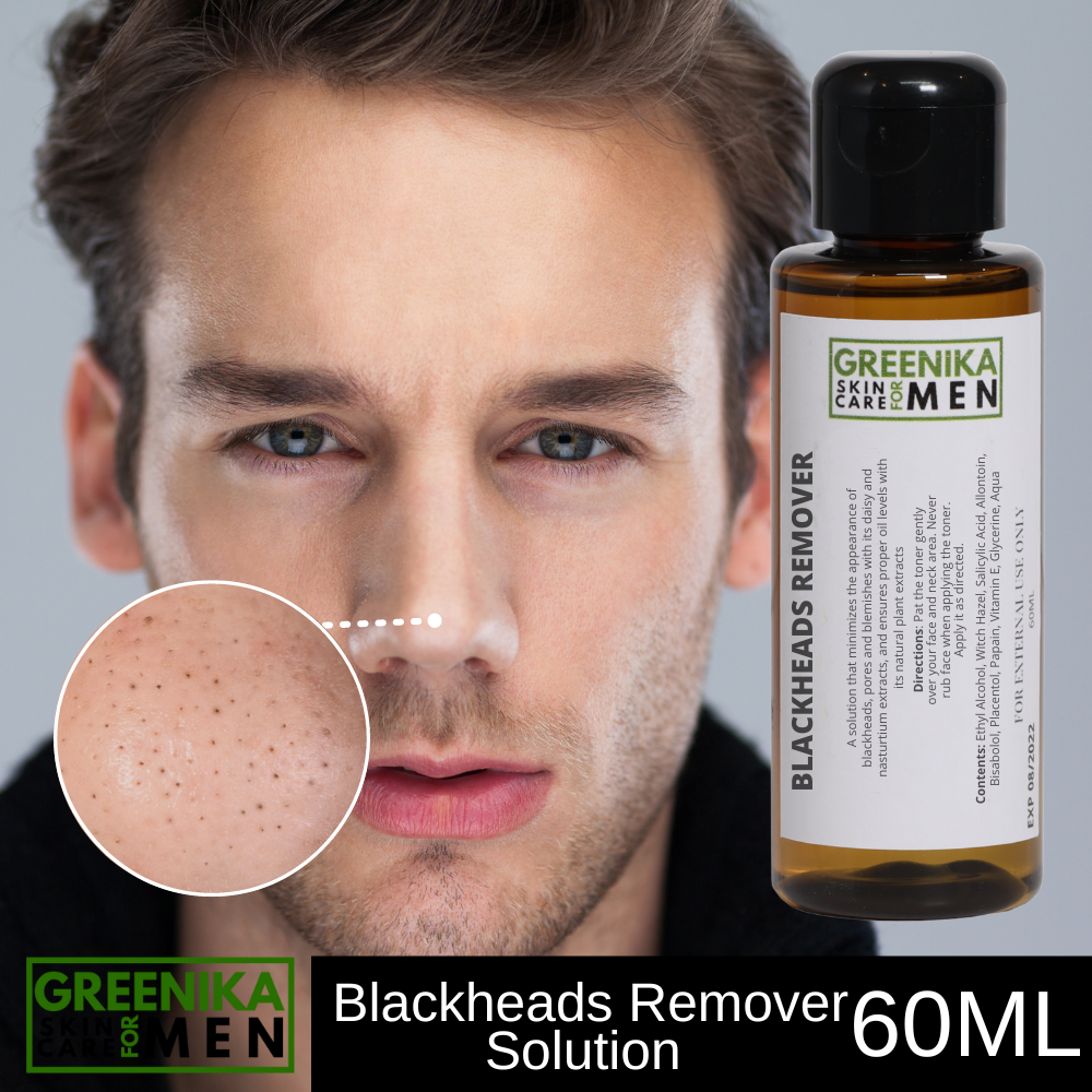 [ BLACKHEADS REMOVER SOLUTION ] Greenika for Men Blackheads Remover